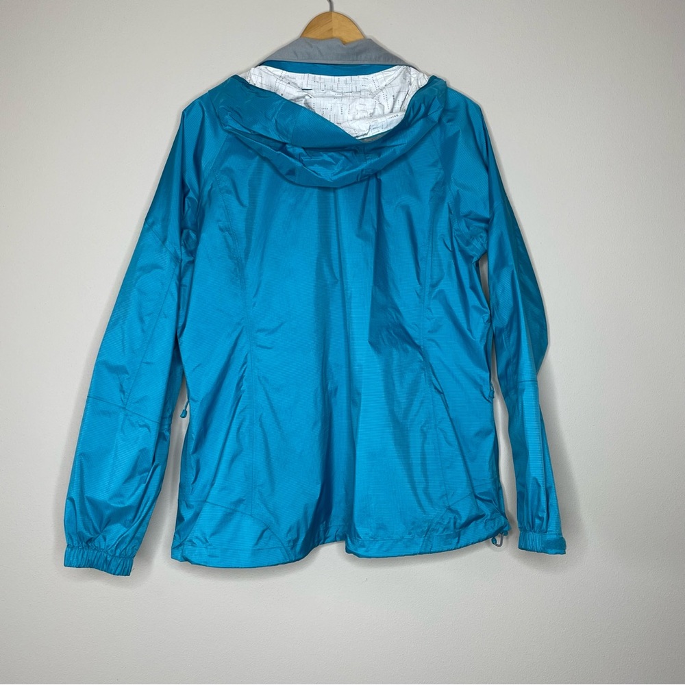 REI Teal Waterproof Hooded Rain Jacket - Picture 3 of 7